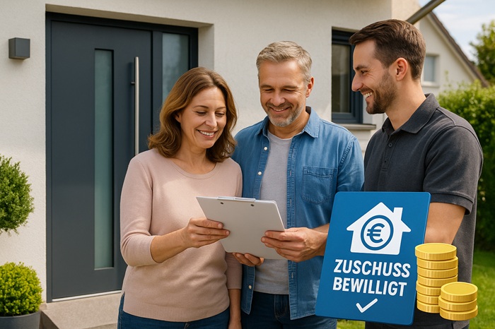 Paar erhält Förderung für ihre neue Haustür