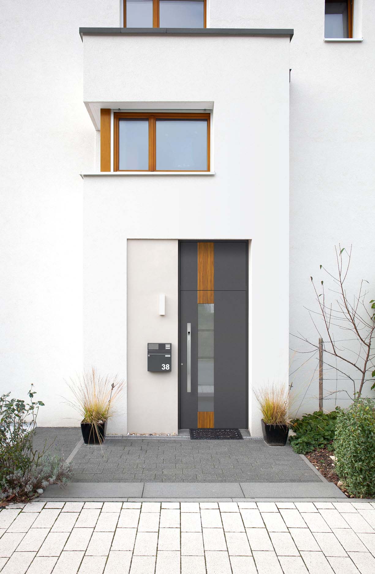 Haustür mit Fingerscan
